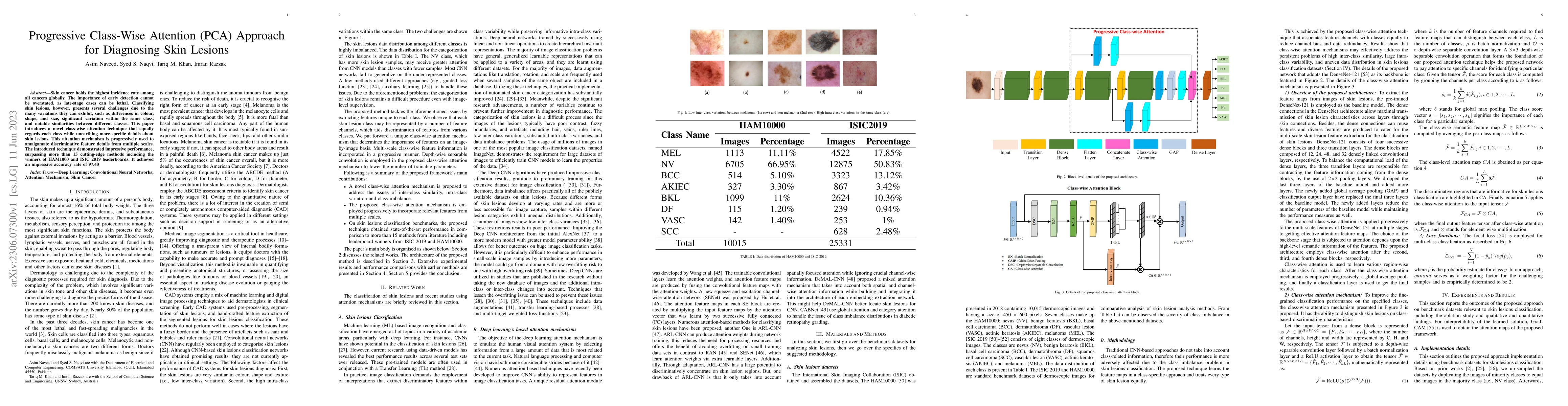 Thumbnail for Progressive Class-Wise Attention (PCA) Approach for Diagnosing Skin
  Lesions