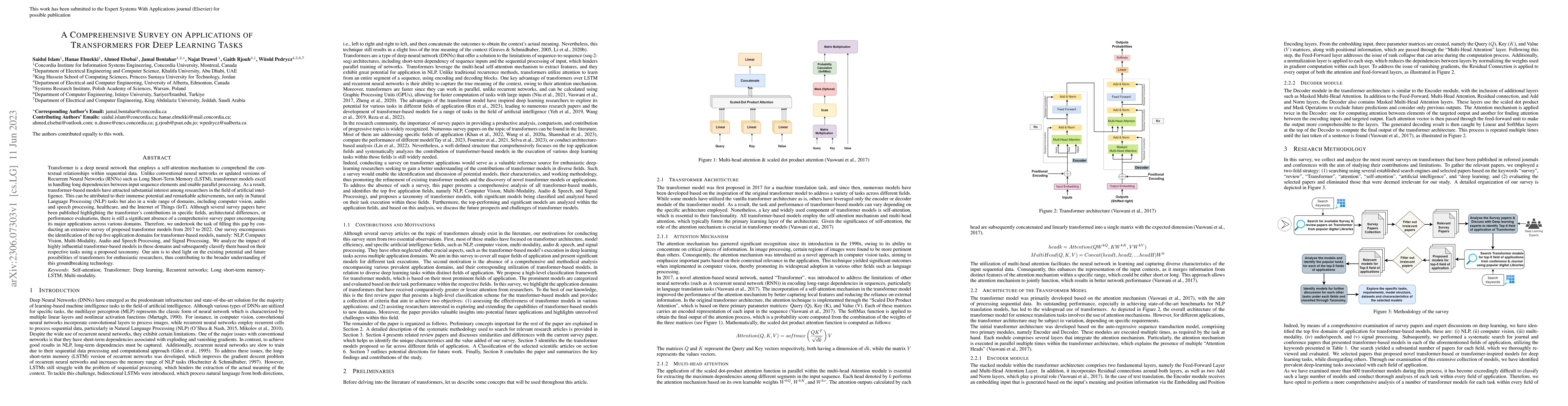 Thumbnail for A Comprehensive Survey on Applications of Transformers for Deep Learning
  Tasks