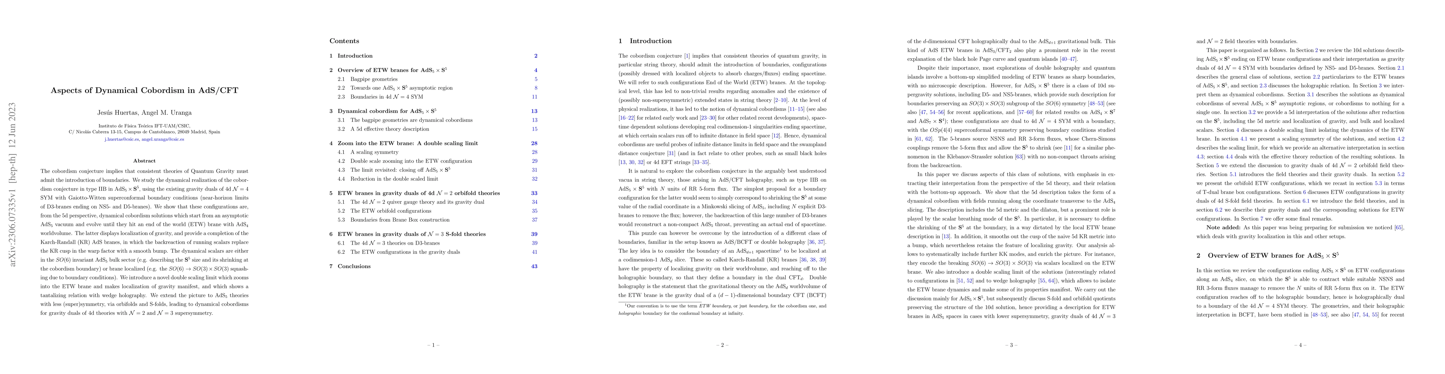 Thumbnail for Aspects of Dynamical Cobordism in AdS/CFT