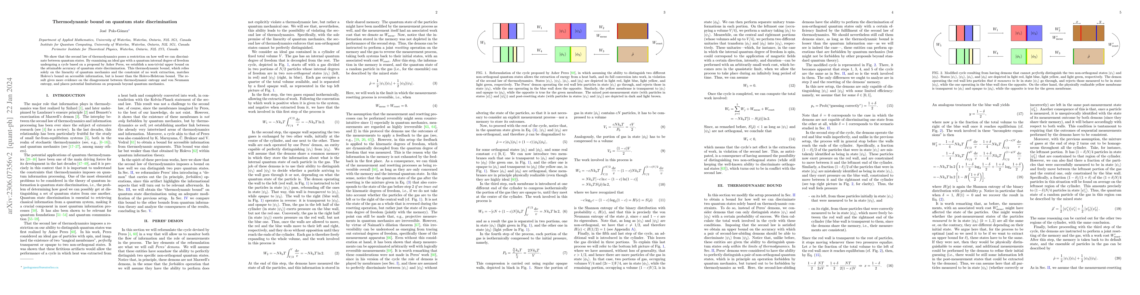 Thumbnail for Thermodynamic bound on quantum state discrimination