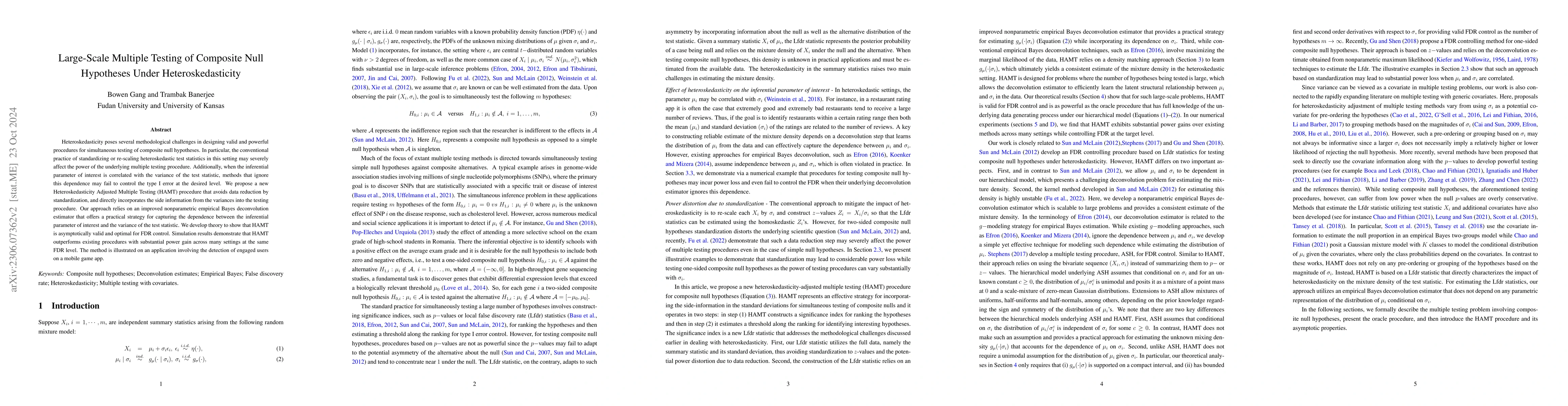 Thumbnail for Large-Scale Multiple Testing of Composite Null Hypotheses Under
  Heteroskedasticity
