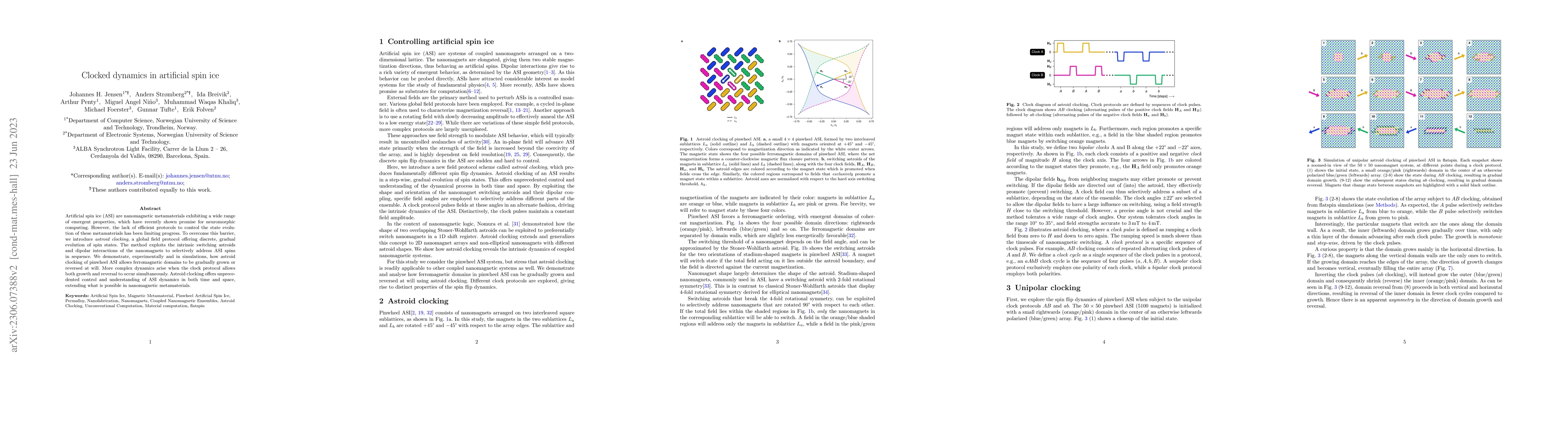 Thumbnail for Clocked dynamics in artificial spin ice