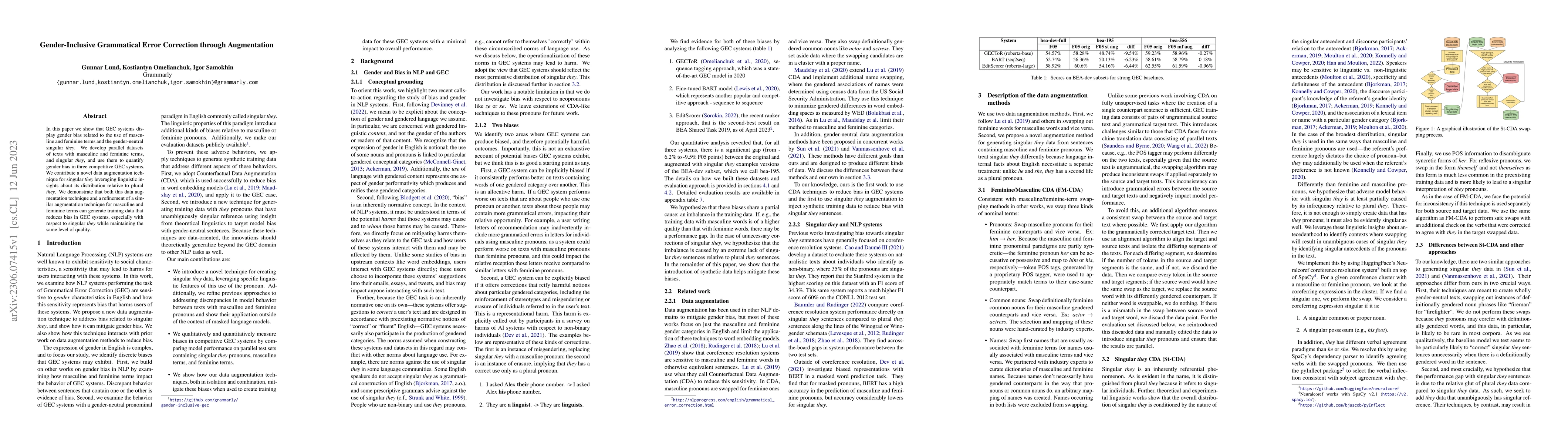 Thumbnail for Gender-Inclusive Grammatical Error Correction through Augmentation