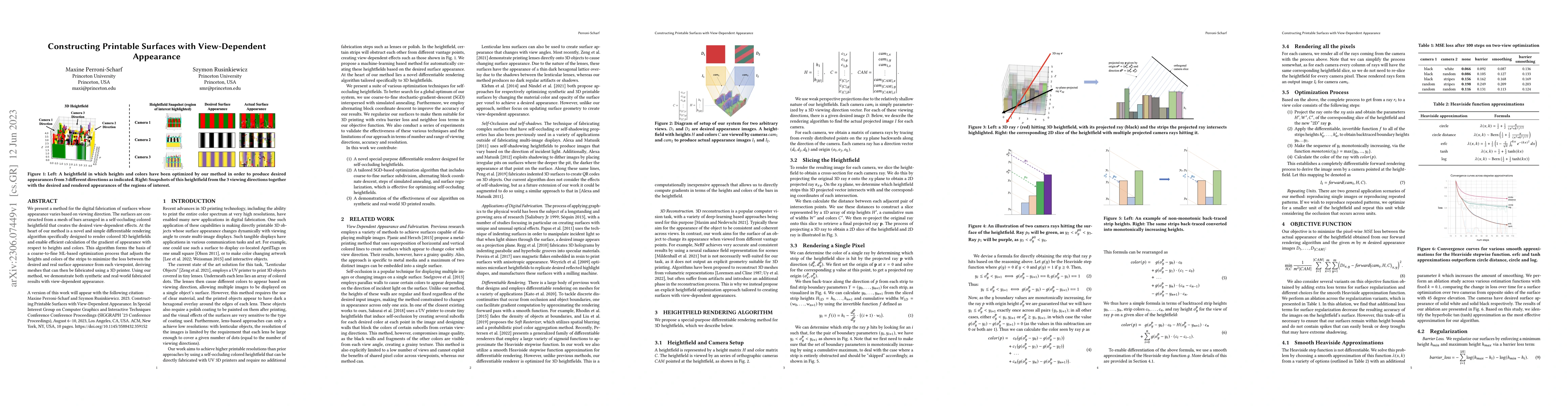 Thumbnail for Constructing Printable Surfaces with View-Dependent Appearance
