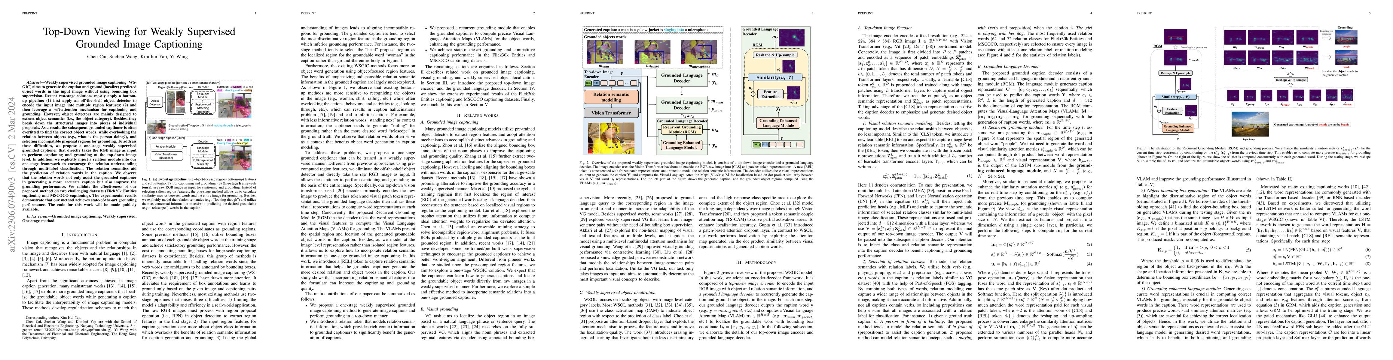 Thumbnail for Top-Down Framework for Weakly-supervised Grounded Image Captioning
