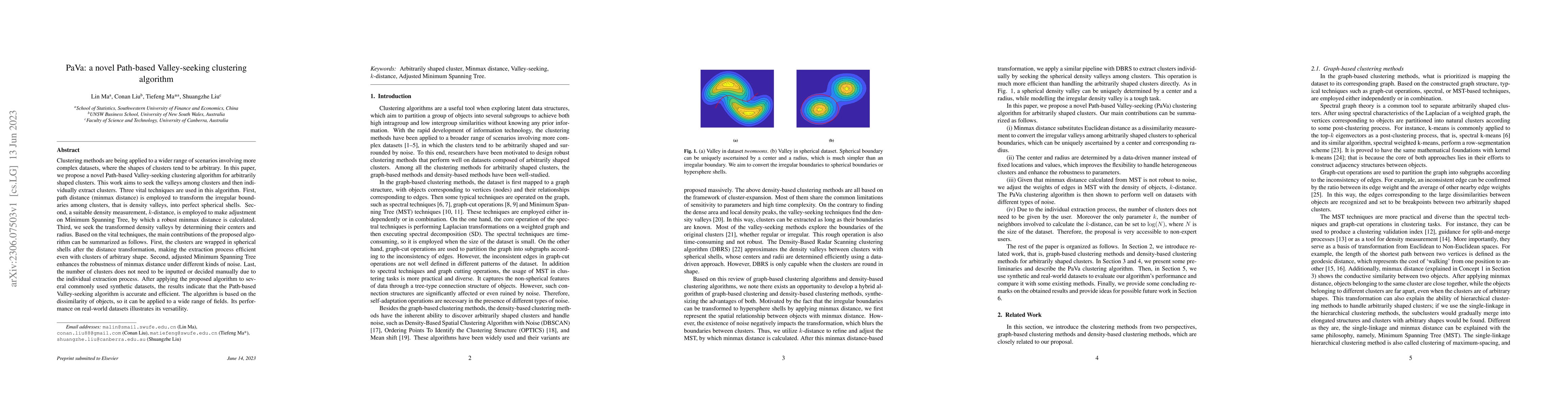 Thumbnail for PaVa: a novel Path-based Valley-seeking clustering algorithm