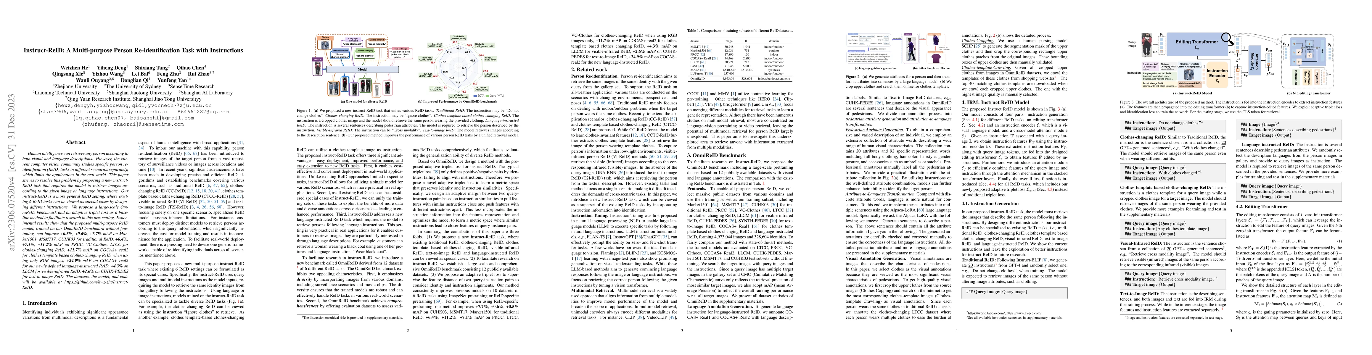 Thumbnail for Instruct-ReID: A Multi-purpose Person Re-identification Task with
  Instructions