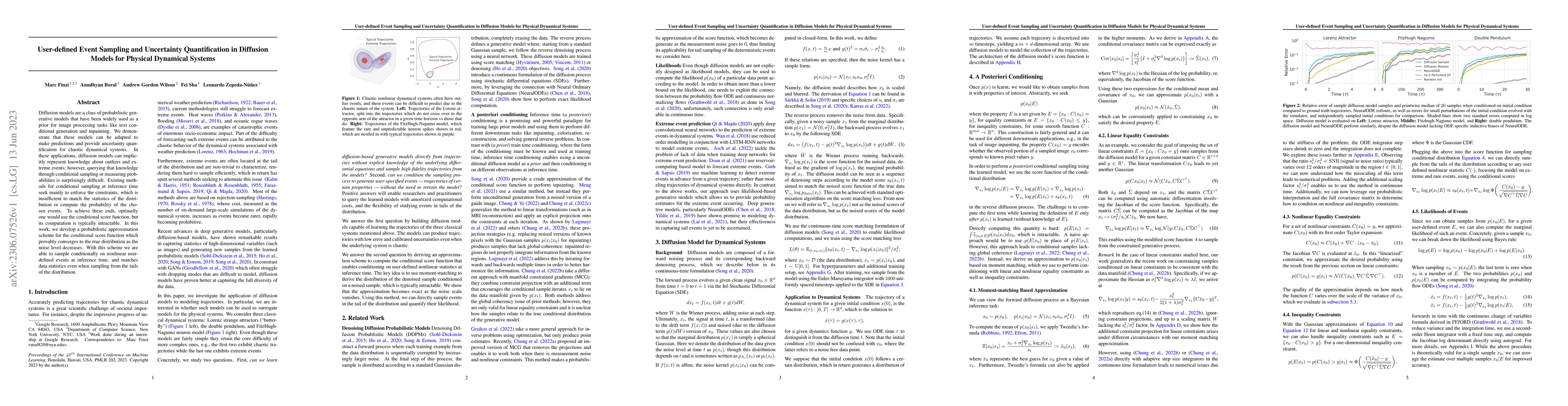 Thumbnail for User-defined Event Sampling and Uncertainty Quantification in Diffusion
  Models for Physical Dynamical Systems