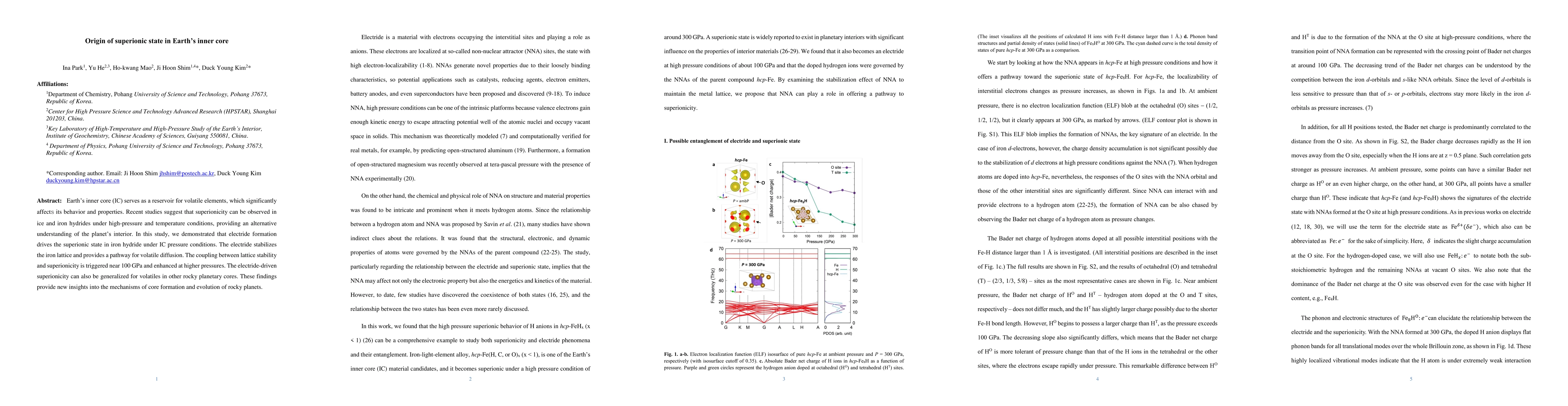 Thumbnail for Origin of superionic state in Earth's inner core