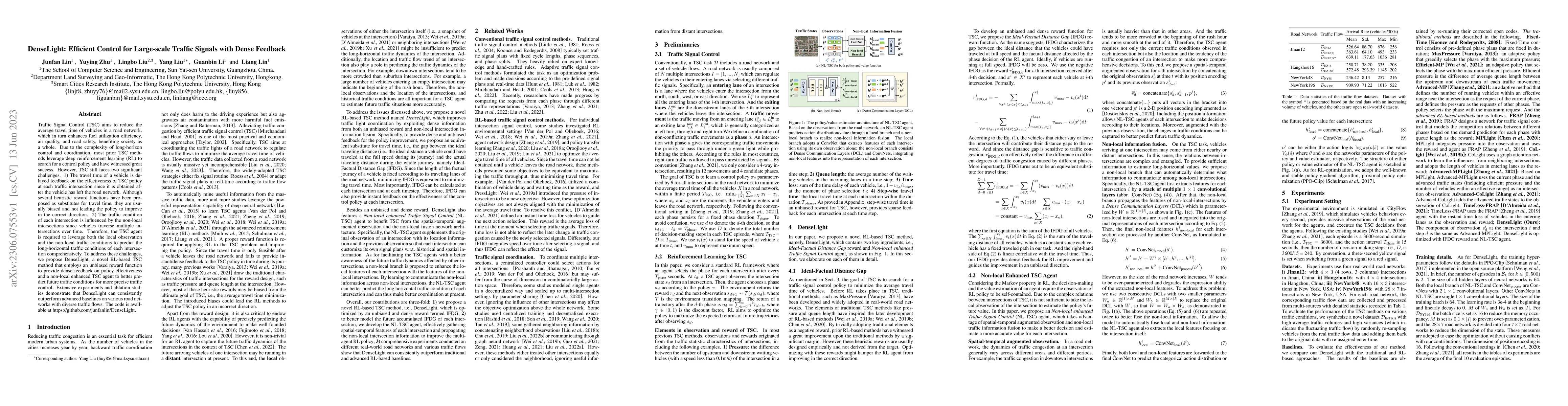 Thumbnail for DenseLight: Efficient Control for Large-scale Traffic Signals with Dense
  Feedback
