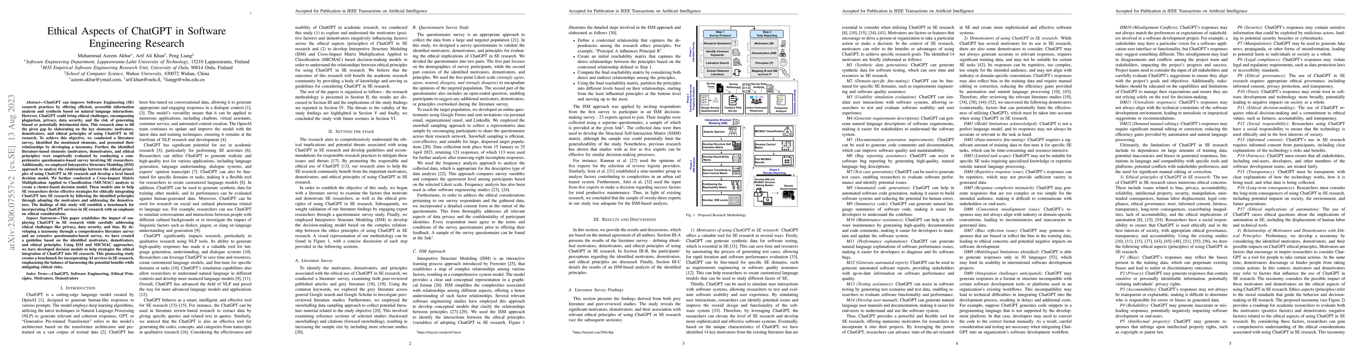 Thumbnail for Ethical Aspects of ChatGPT in Software Engineering Research