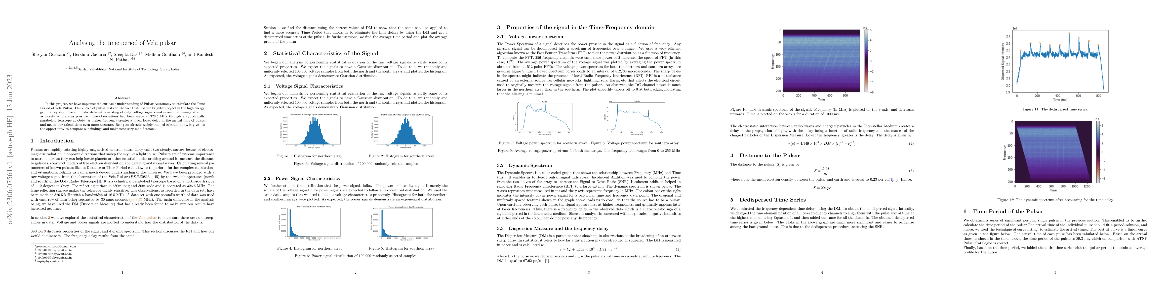 Thumbnail for Analysing the time period of Vela pulsar