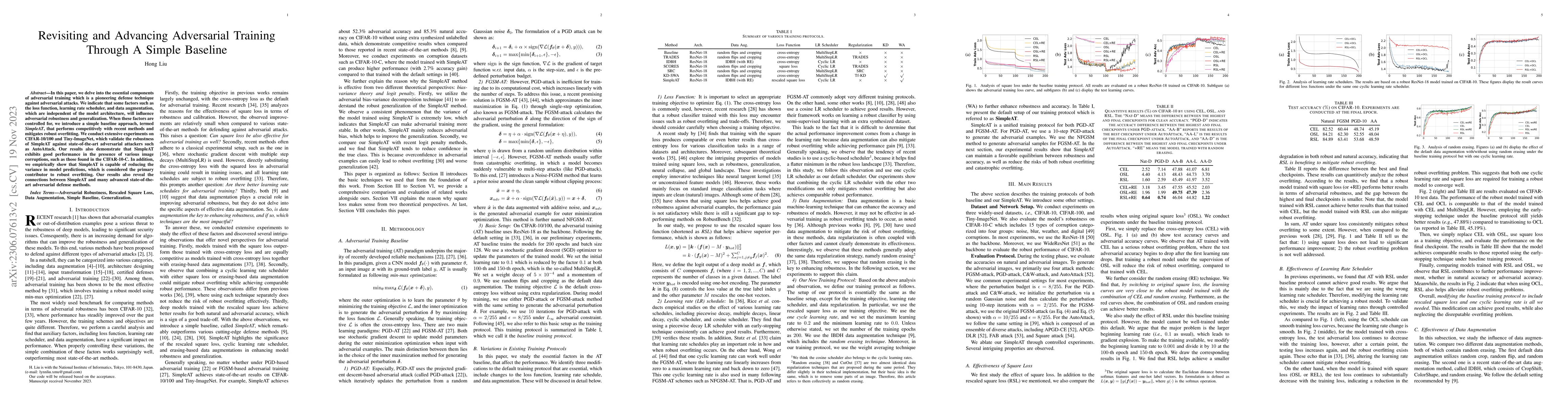 Thumbnail for Revisiting and Advancing Adversarial Training Through A Simple Baseline