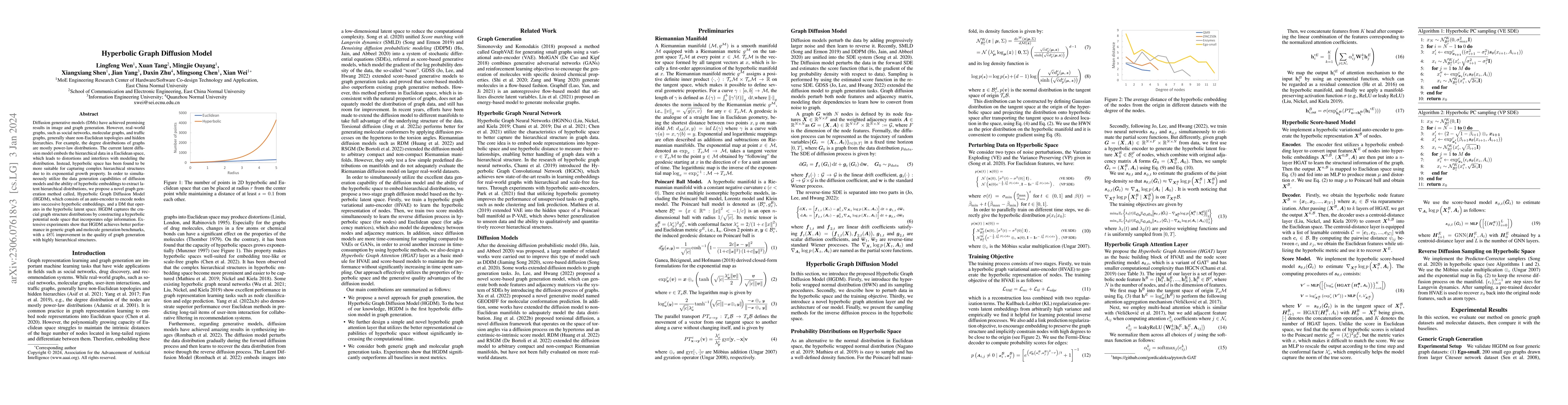 Thumbnail for Hyperbolic Graph Diffusion Model