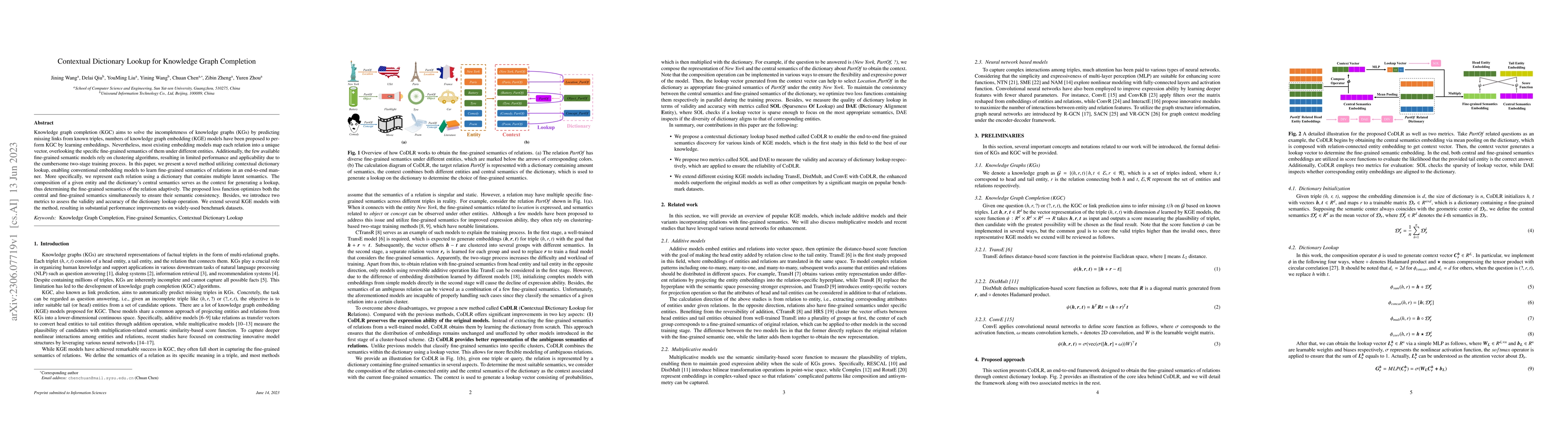 Thumbnail for Contextual Dictionary Lookup for Knowledge Graph Completion