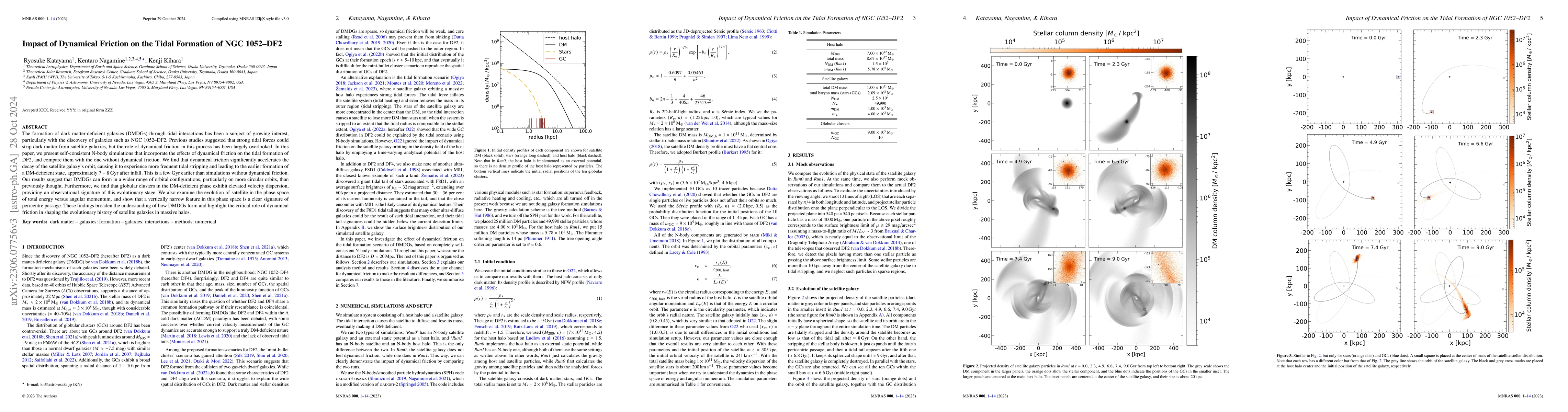 Thumbnail for Impact of Dynamical Friction on the Tidal Formation of NGC 1052-DF2