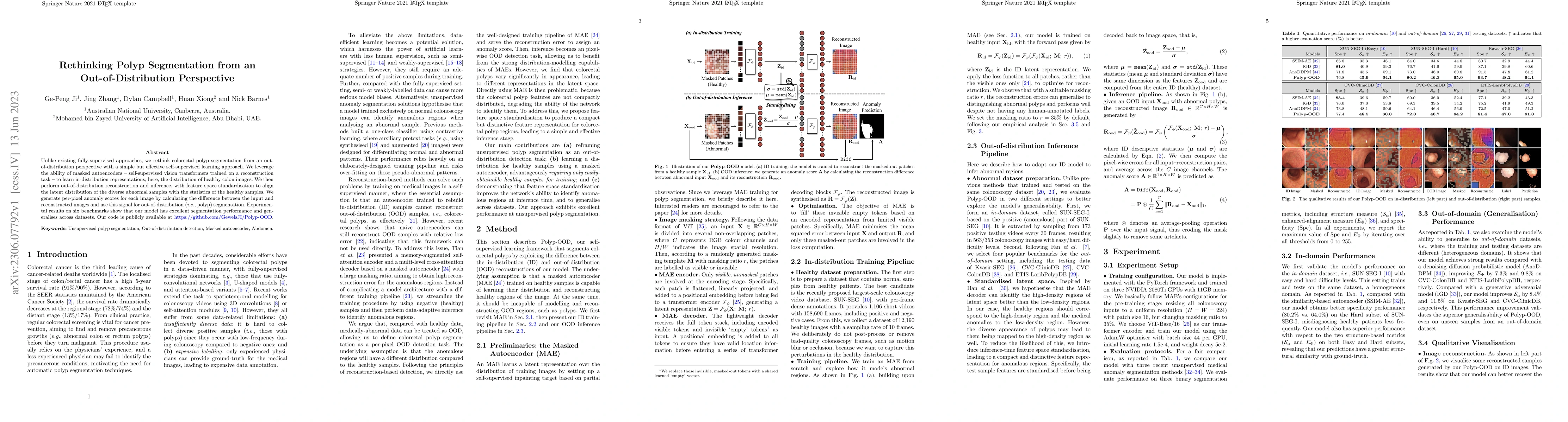 Thumbnail for Rethinking Polyp Segmentation from an Out-of-Distribution Perspective