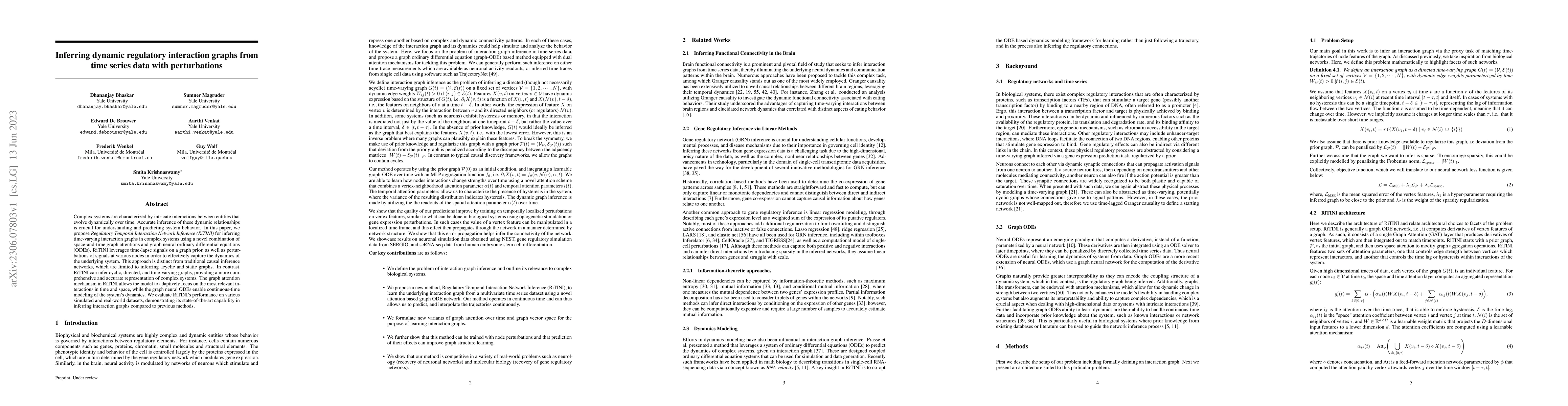 Thumbnail for Inferring dynamic regulatory interaction graphs from time series data
  with perturbations