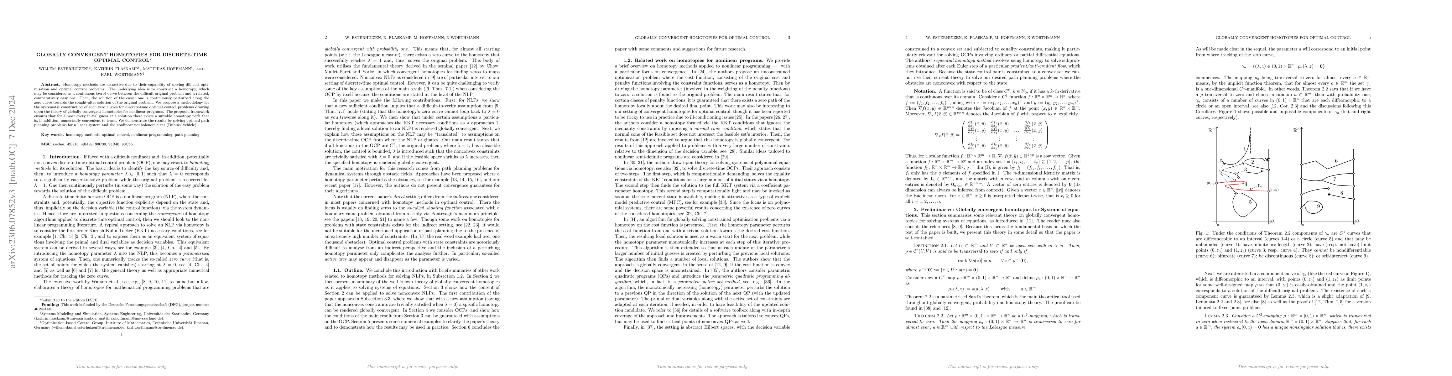 Thumbnail for Globally convergent homotopies for discrete-time optimal control