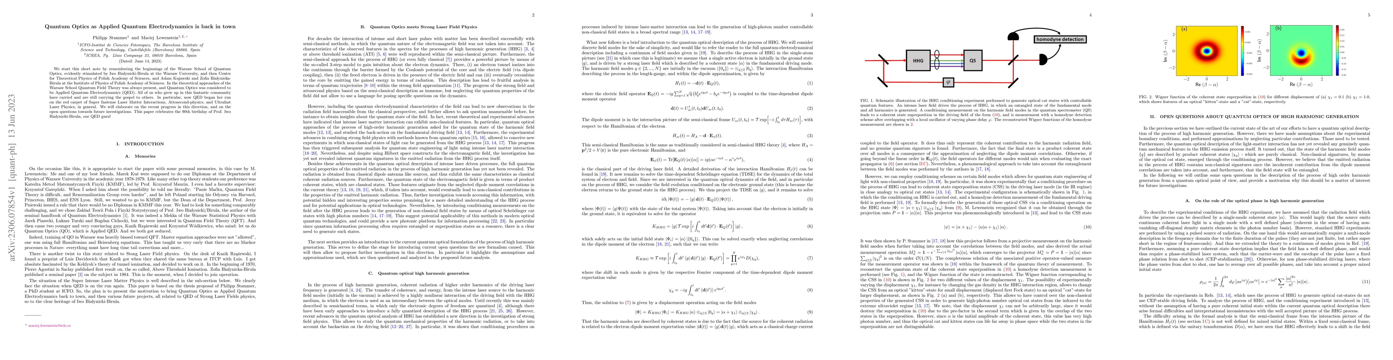 Thumbnail for Quantum Optics as Applied Quantum Electrodynamics is back in town