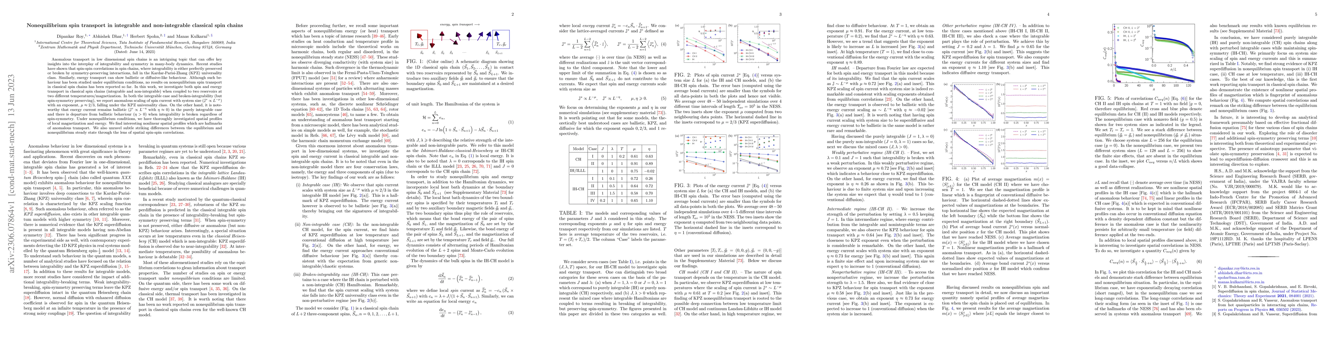 Thumbnail for Nonequilibrium spin transport in integrable and non-integrable classical
  spin chains