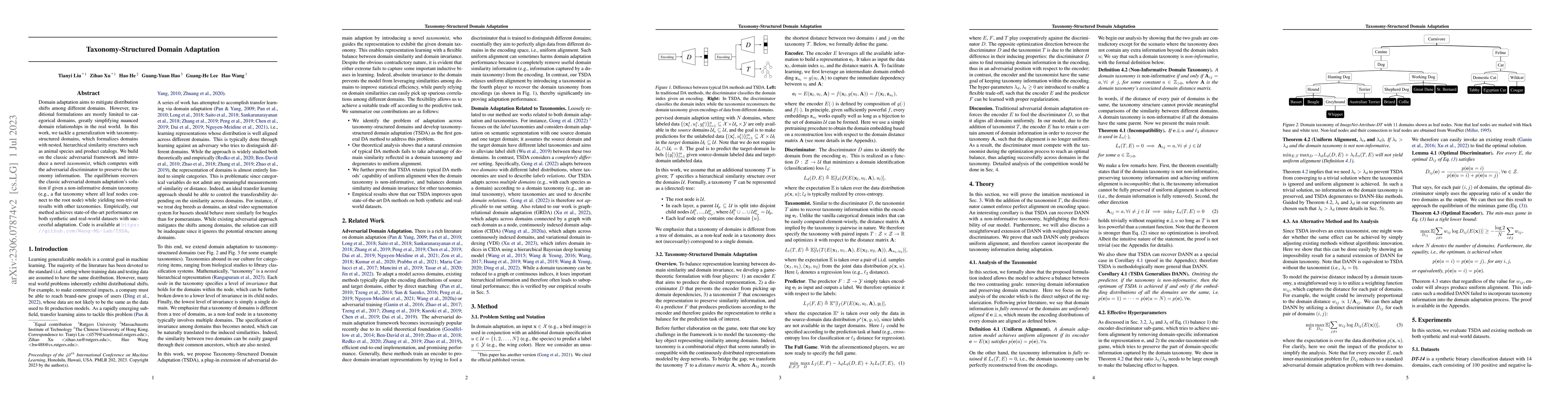 Thumbnail for Taxonomy-Structured Domain Adaptation