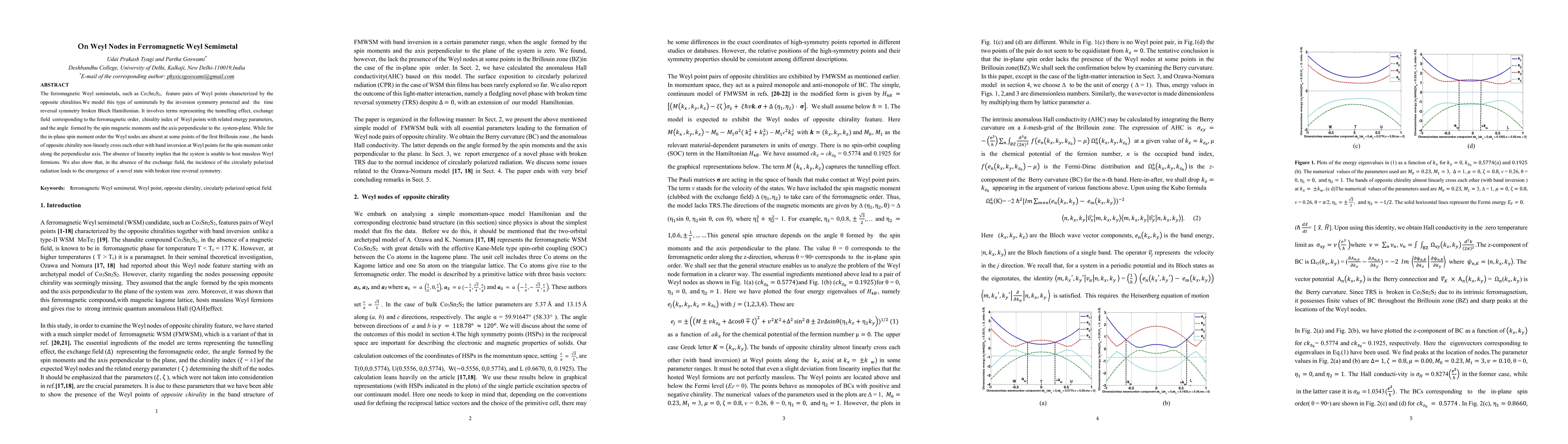 Thumbnail for On Weyl Nodes in Ferromagnetic Weyl Semimetal