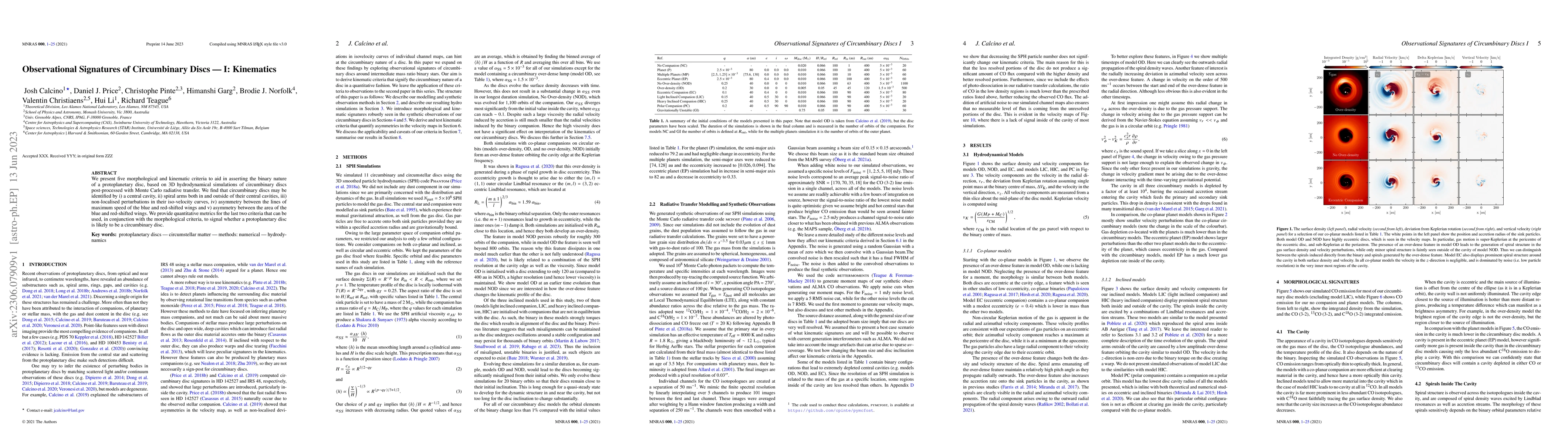 Thumbnail for Observational Signatures of Circumbinary Discs I: Kinematics
