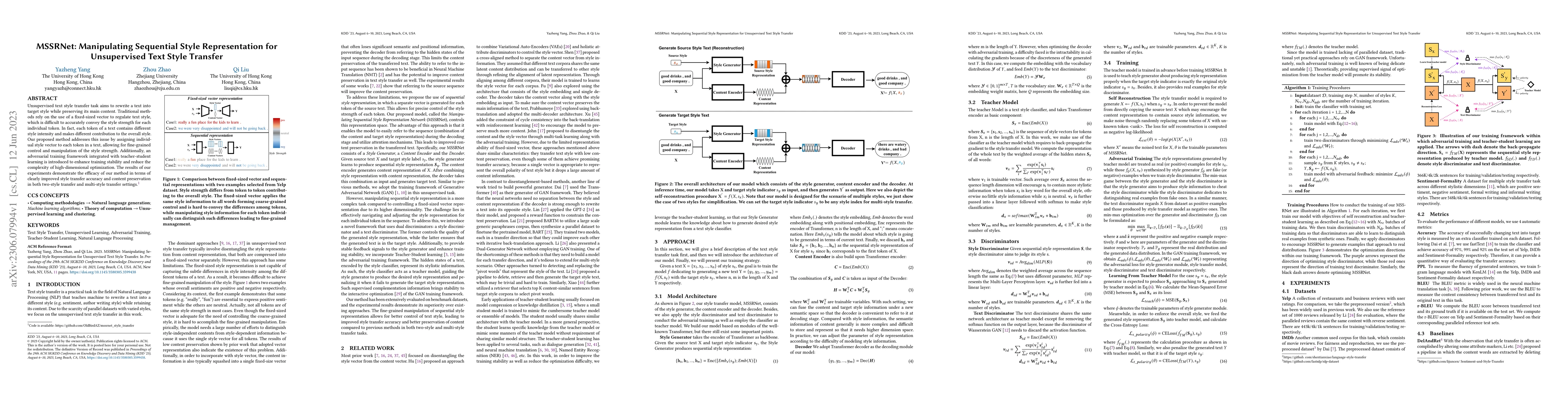 Thumbnail for MSSRNet: Manipulating Sequential Style Representation for Unsupervised
  Text Style Transfer
