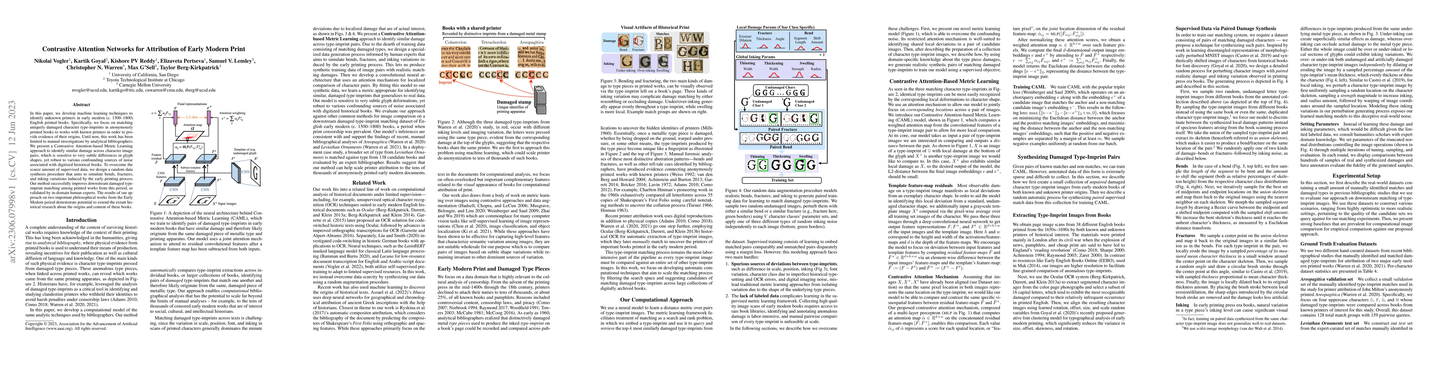 Thumbnail for Contrastive Attention Networks for Attribution of Early Modern Print