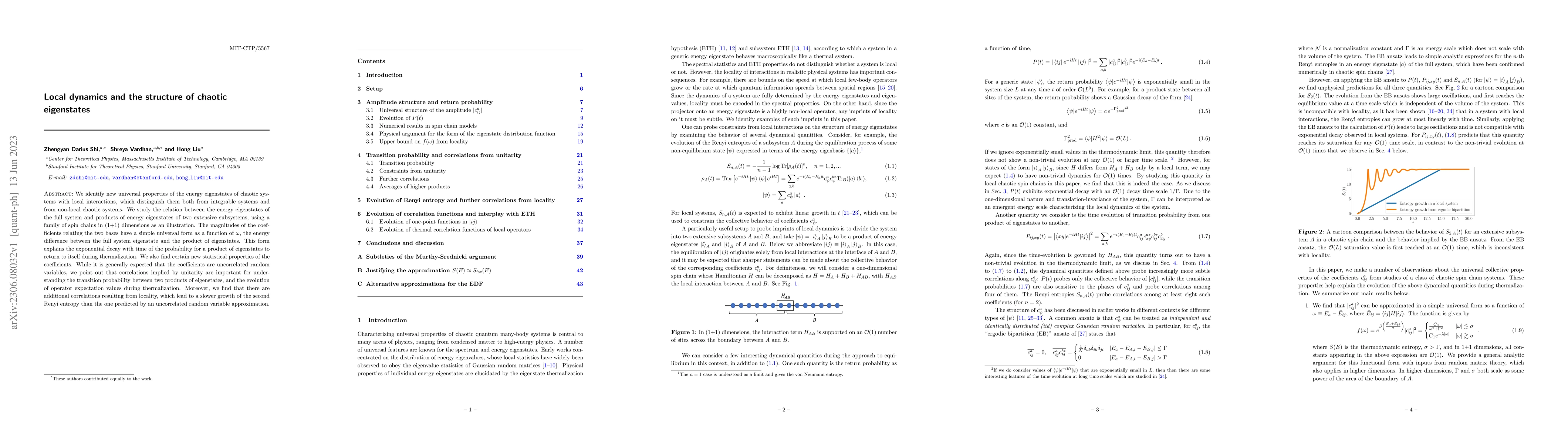 Thumbnail for Local dynamics and the structure of chaotic eigenstates