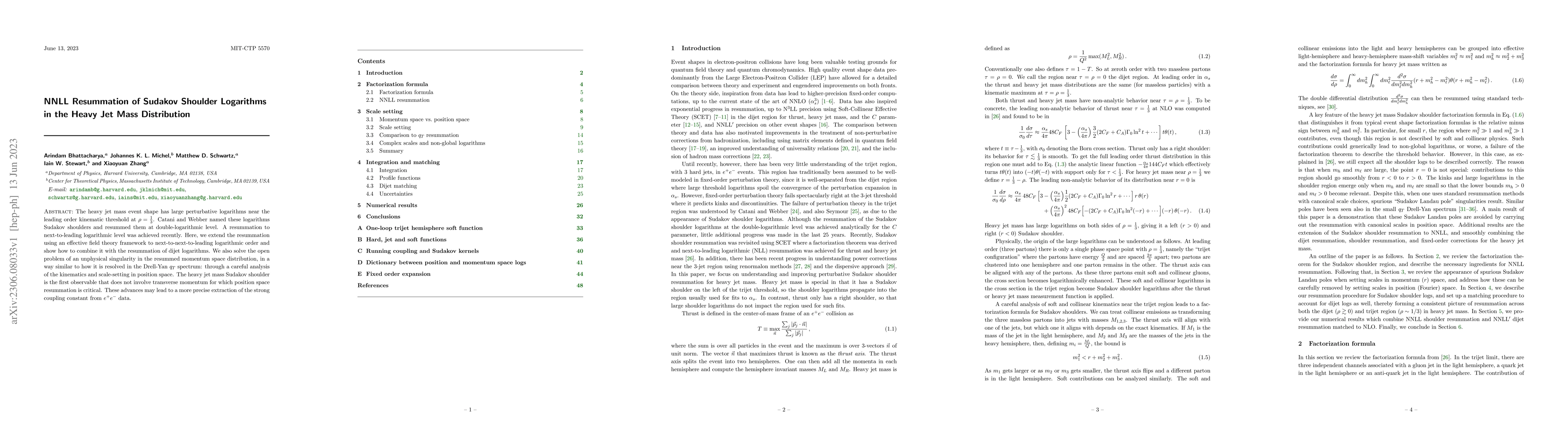 Thumbnail for NNLL Resummation of Sudakov Shoulder Logarithms in the Heavy Jet Mass
  Distribution