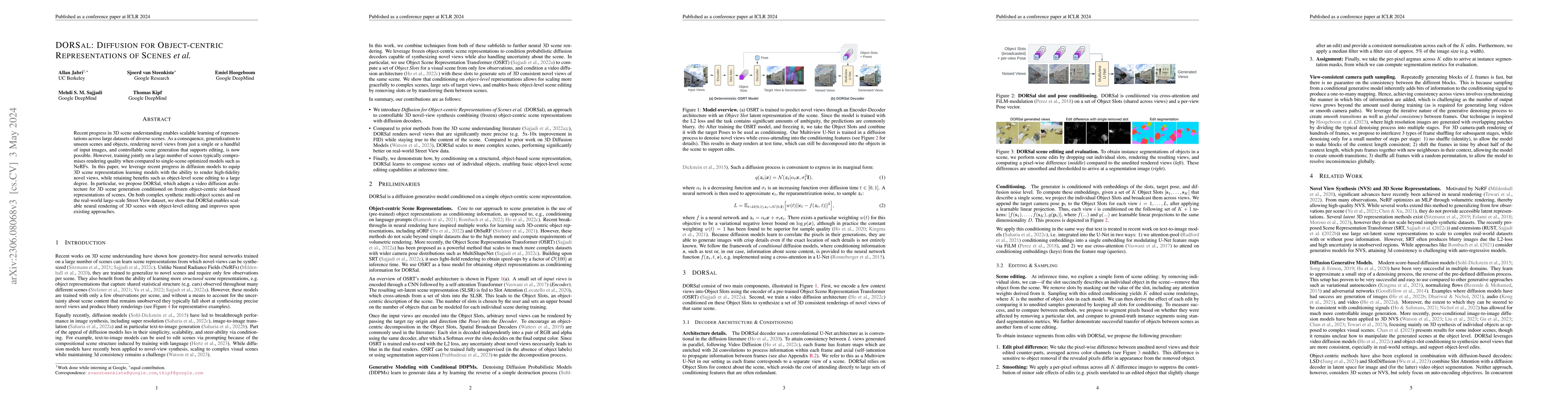 Thumbnail for DORSal: Diffusion for Object-centric Representations of Scenes et al