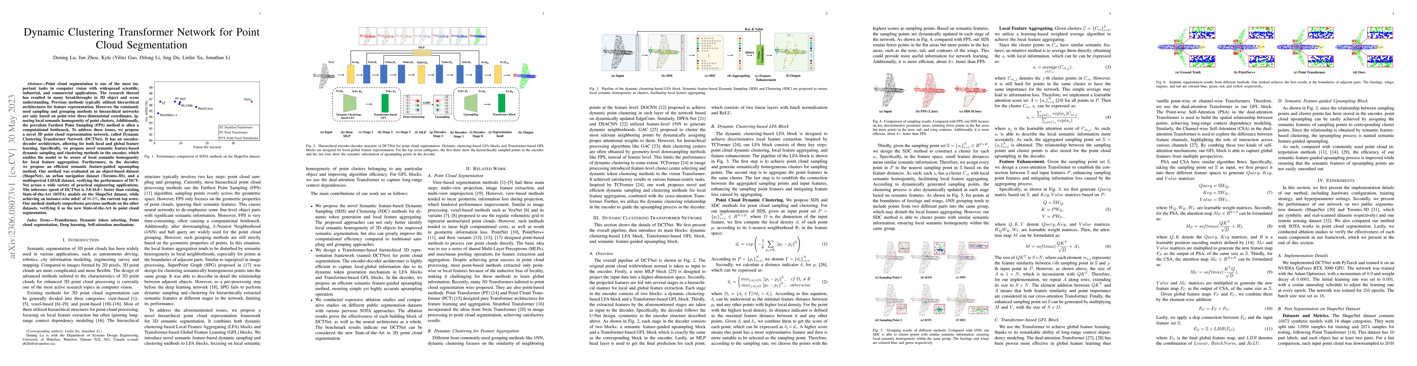 Thumbnail for Dynamic Clustering Transformer Network for Point Cloud Segmentation