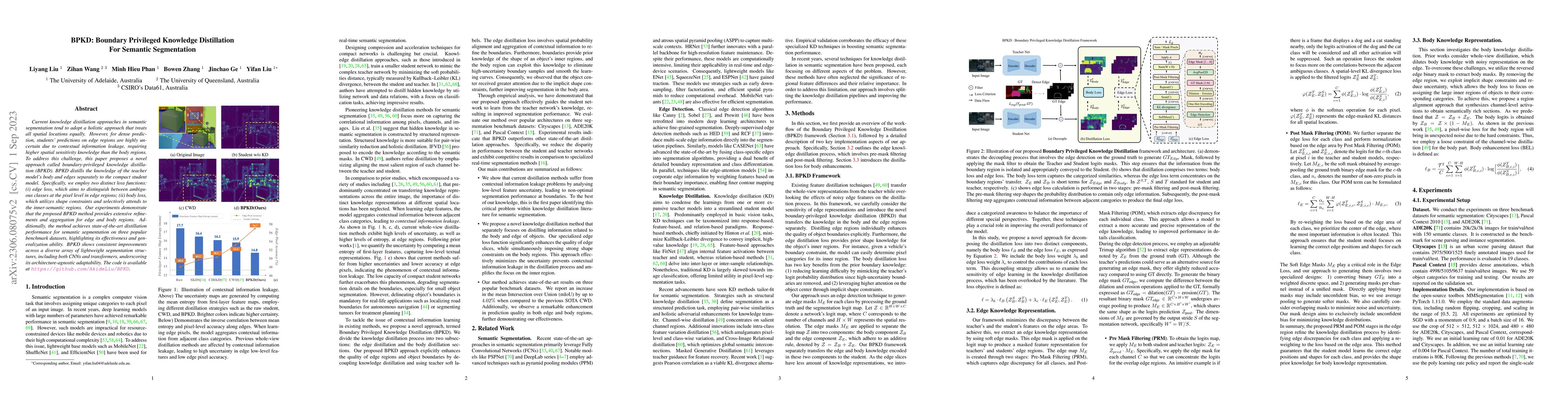 Thumbnail for BPKD: Boundary Privileged Knowledge Distillation For Semantic
  Segmentation