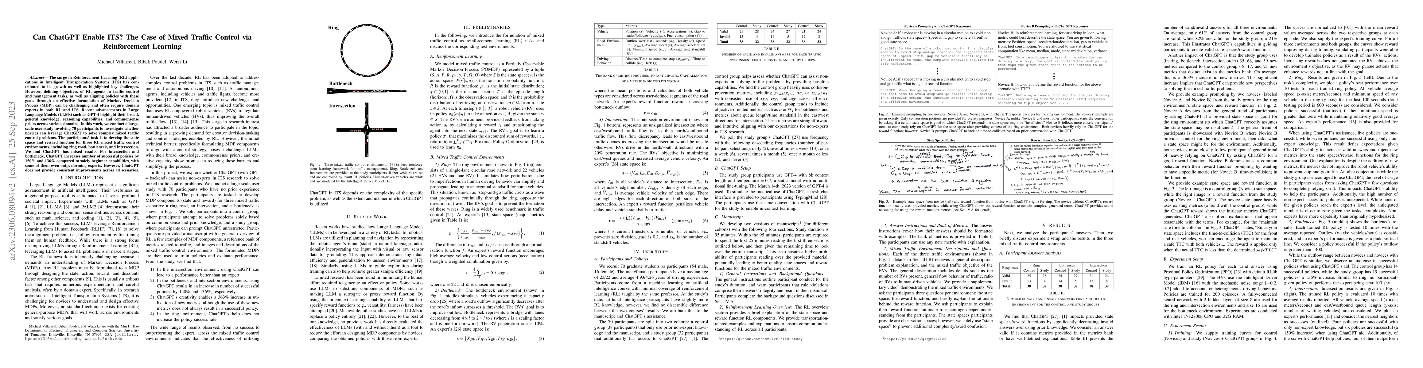 Thumbnail for Can ChatGPT Enable ITS? The Case of Mixed Traffic Control via
  Reinforcement Learning