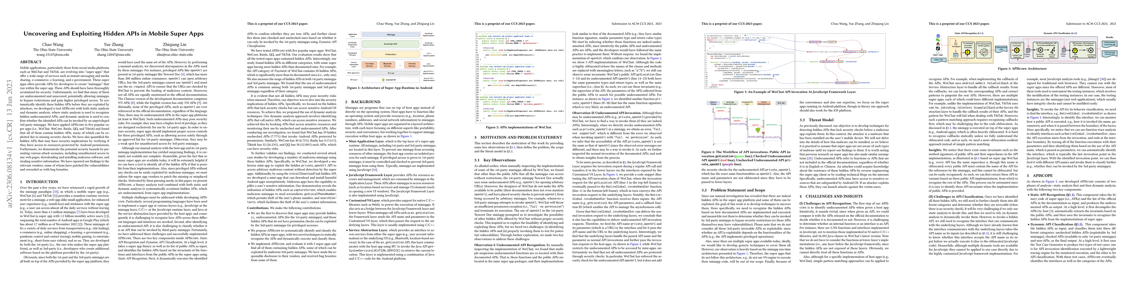 Thumbnail for Uncovering and Exploiting Hidden APIs in Mobile Super Apps