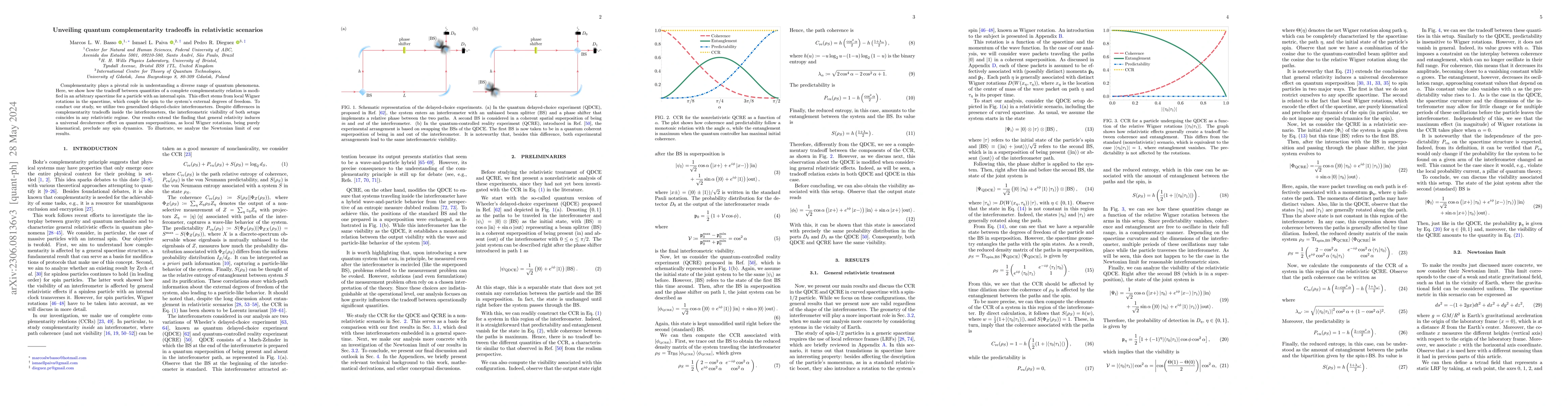Thumbnail for Unveiling quantum complementarity tradeoffs in relativistic scenarios