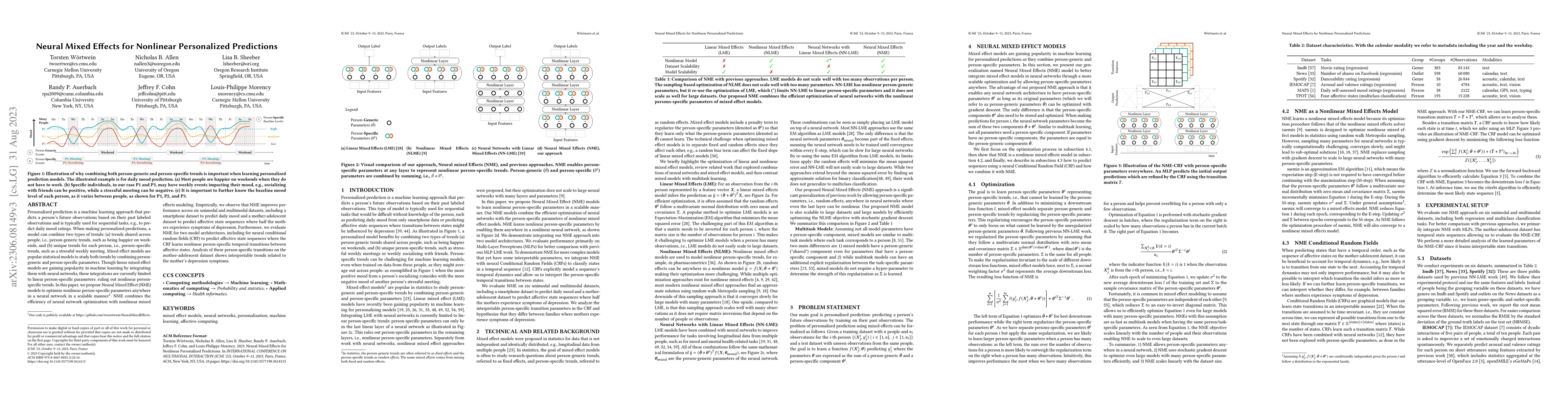 Thumbnail for Neural Mixed Effects for Nonlinear Personalized Predictions