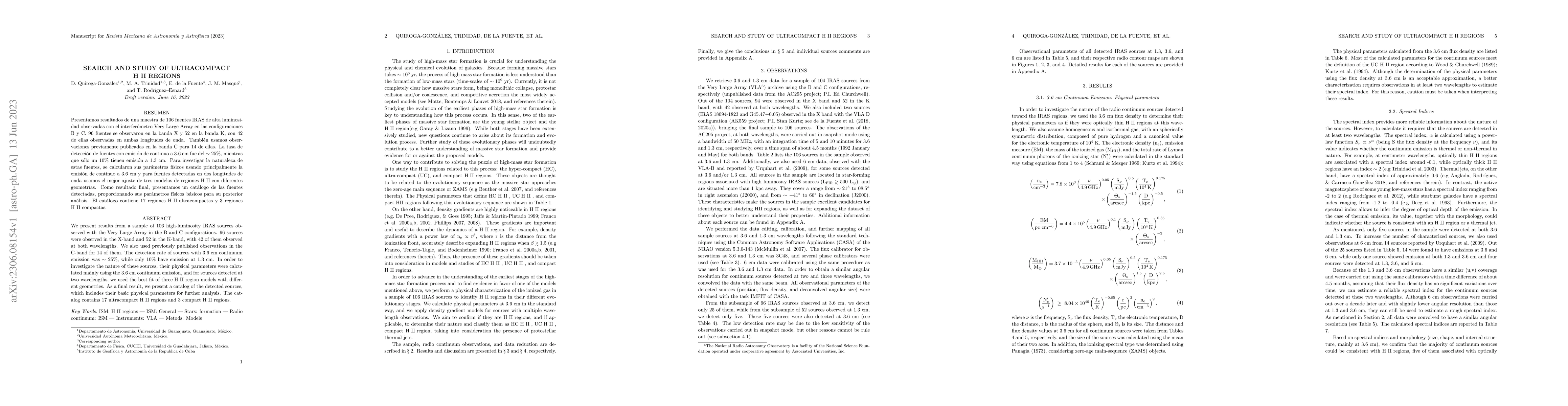 Thumbnail for Search and study of ultracompact HII regions