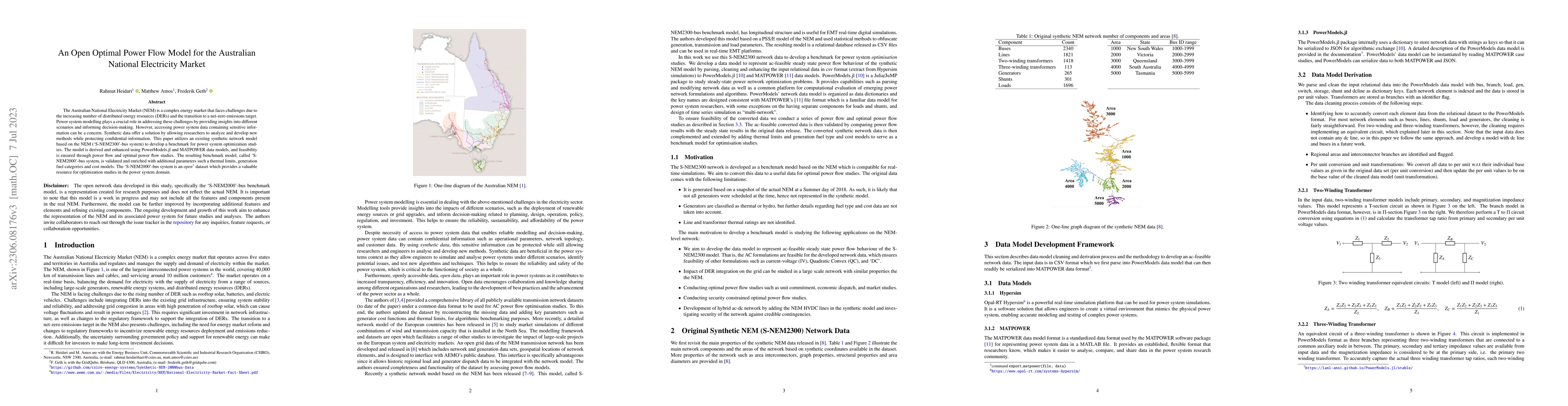 Thumbnail for An Open Optimal Power Flow Model for the Australian National Electricity
  Market