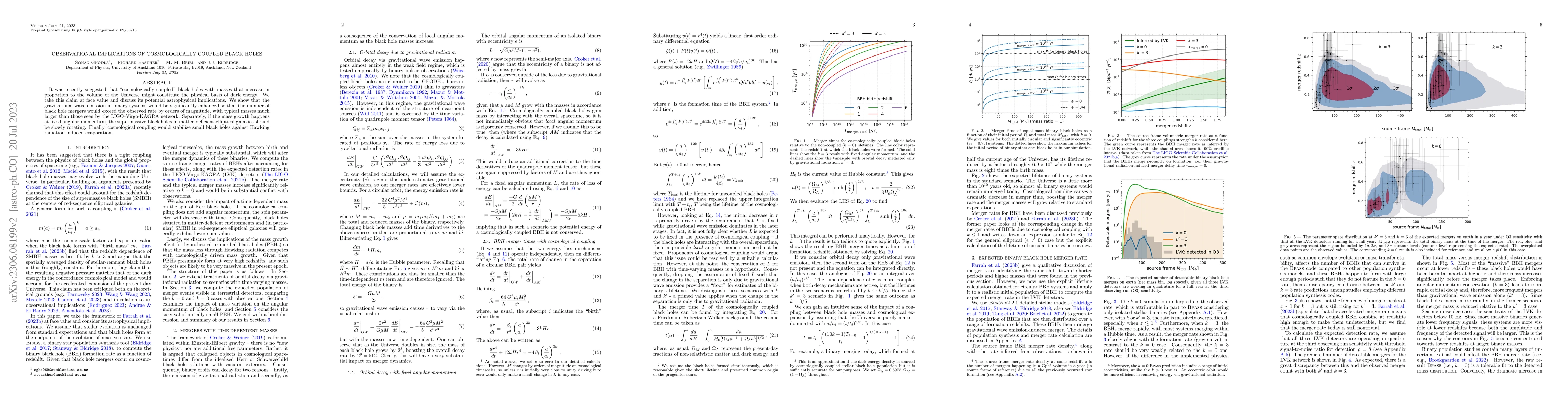 Thumbnail for Observational implications of cosmologically coupled black holes
