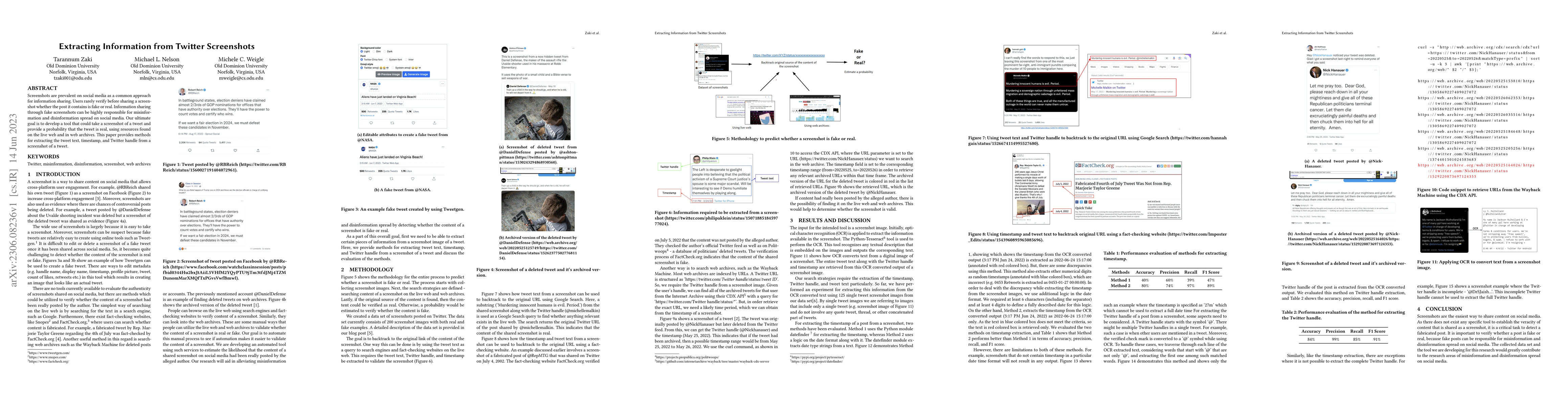 Thumbnail for Extracting Information from Twitter Screenshots