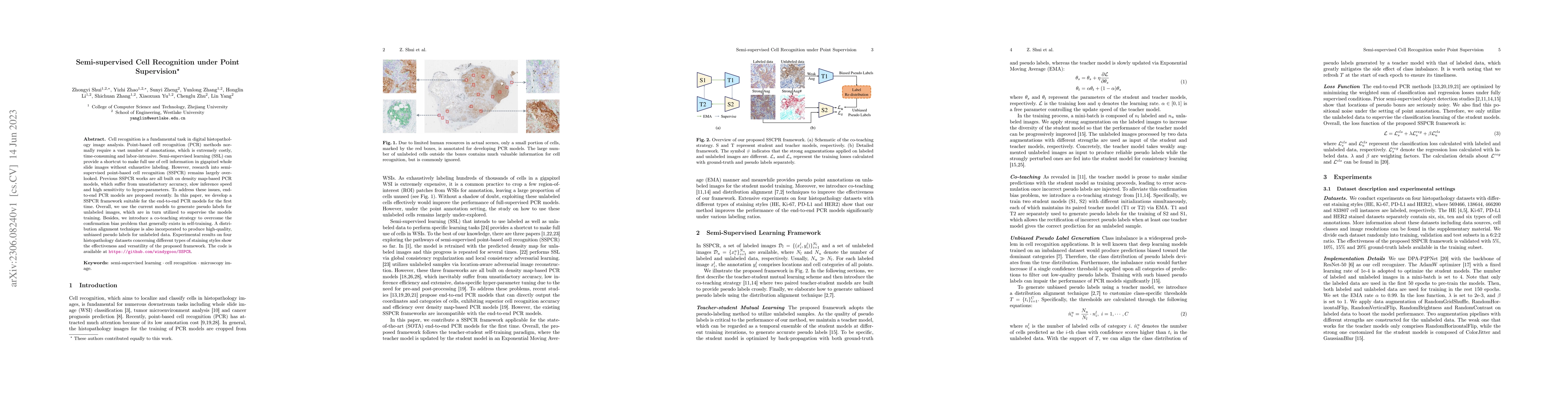 Thumbnail for Semi-supervised Cell Recognition under Point Supervision