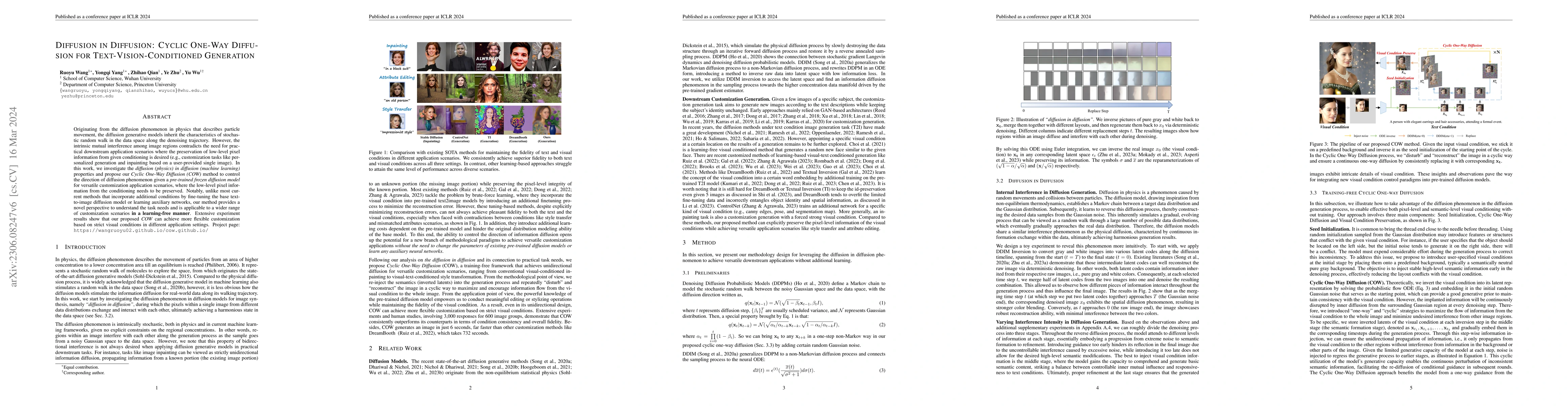 Thumbnail for Diffusion in Diffusion: Cyclic One-Way Diffusion for
  Text-Vision-Conditioned Generation
