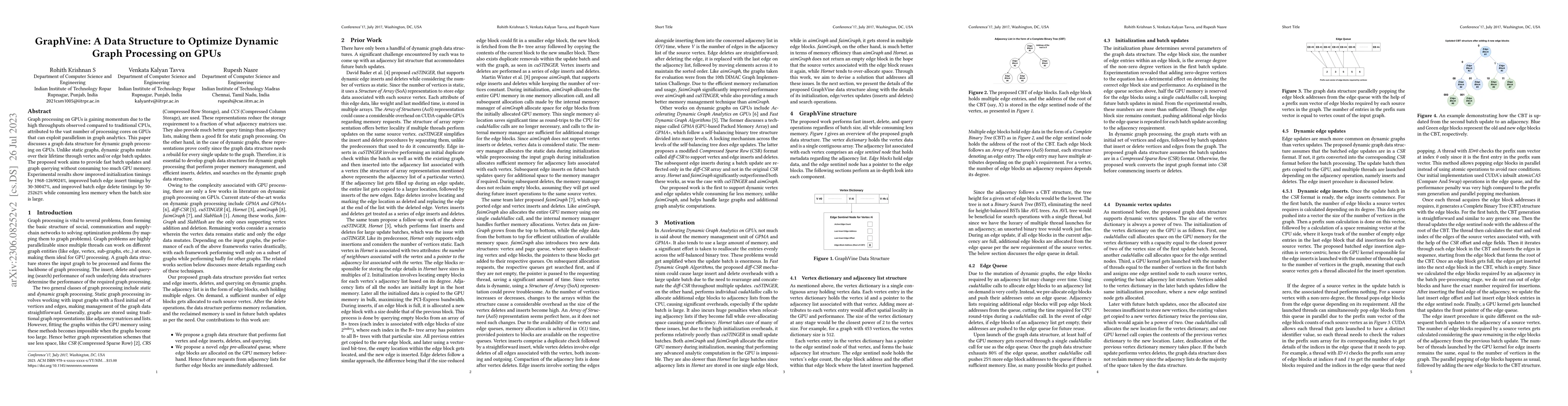 Thumbnail for GraphVine: A Data Structure to Optimize Dynamic Graph Processing on GPUs