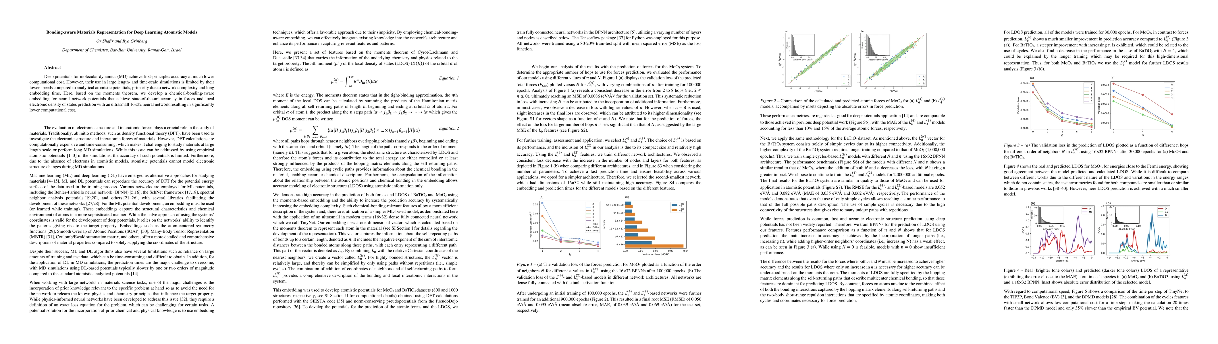 Thumbnail for Bonding-aware Materials Representation for Deep Learning Atomistic
  Models