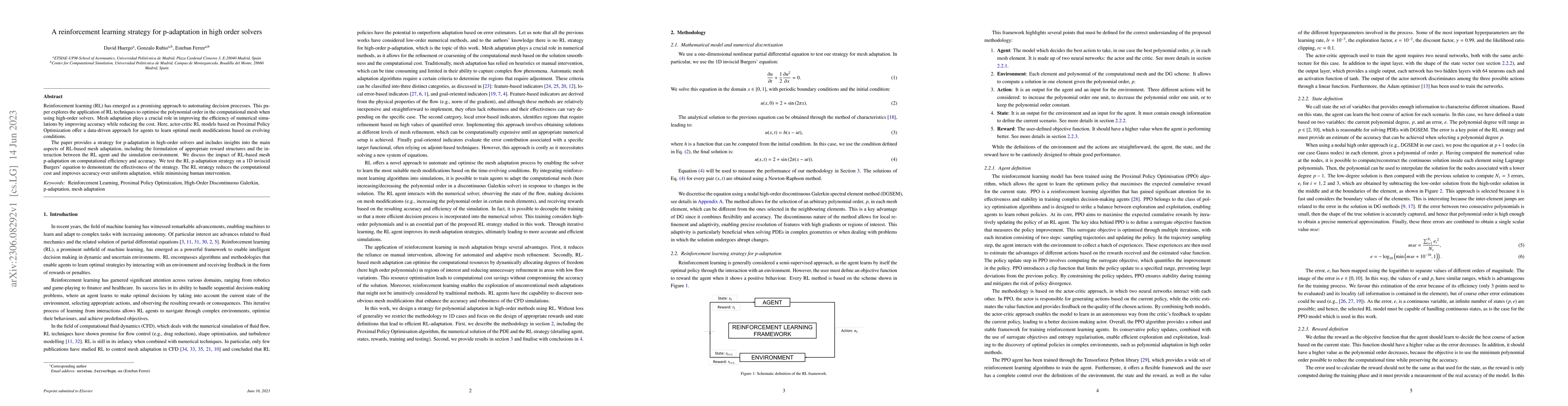 Thumbnail for A reinforcement learning strategy for p-adaptation in high order solvers