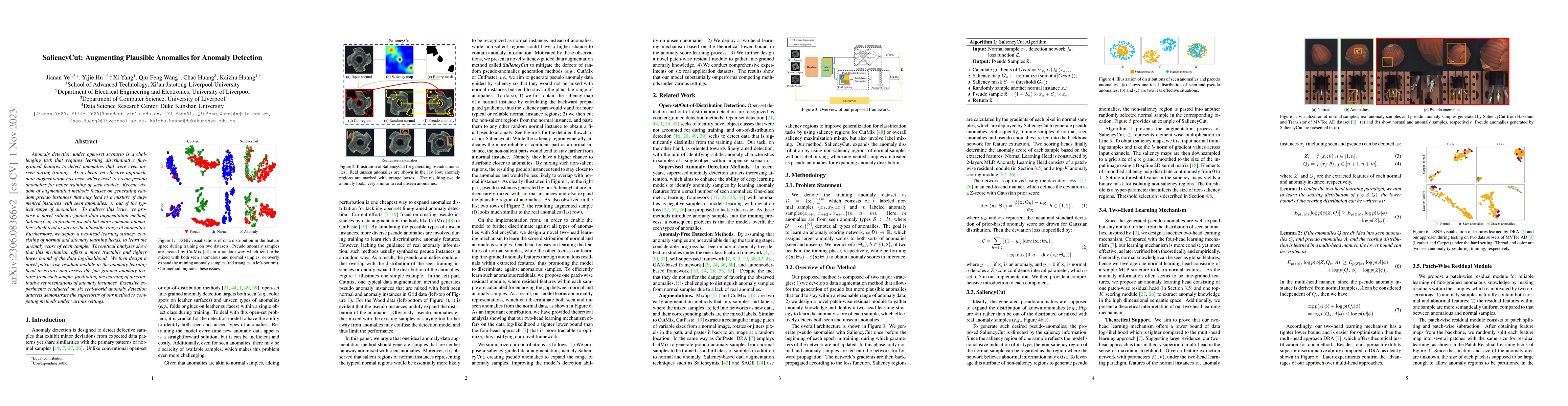 Thumbnail for SaliencyCut: Augmenting Plausible Anomalies for Anomaly Detection
