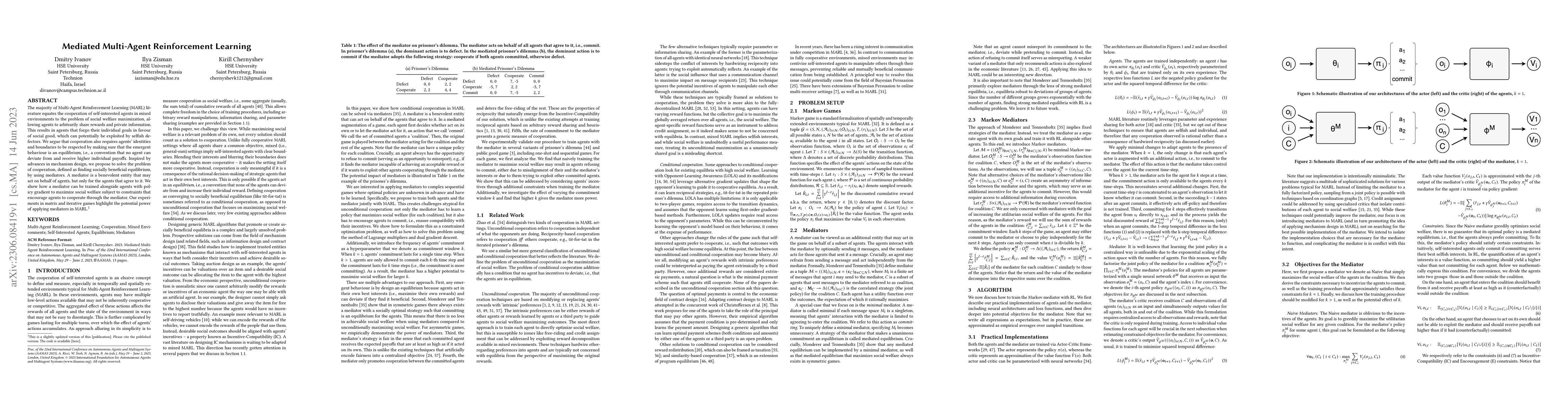 Thumbnail for Mediated Multi-Agent Reinforcement Learning